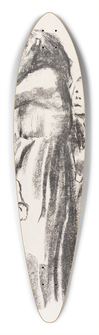 Kthe Kollwitz - Gefallen 39.3 inch art pintail longboard deck