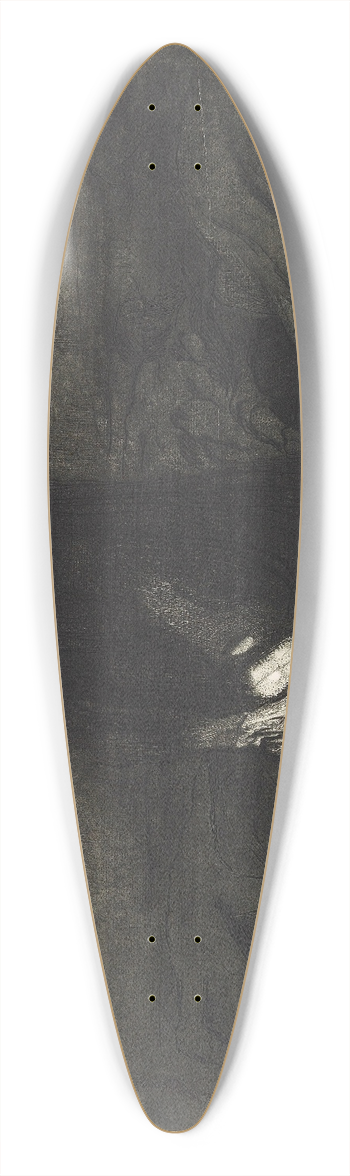 Kthe Kollwitz - Schlachtfeld 39.3 inch art pintail longboard deck