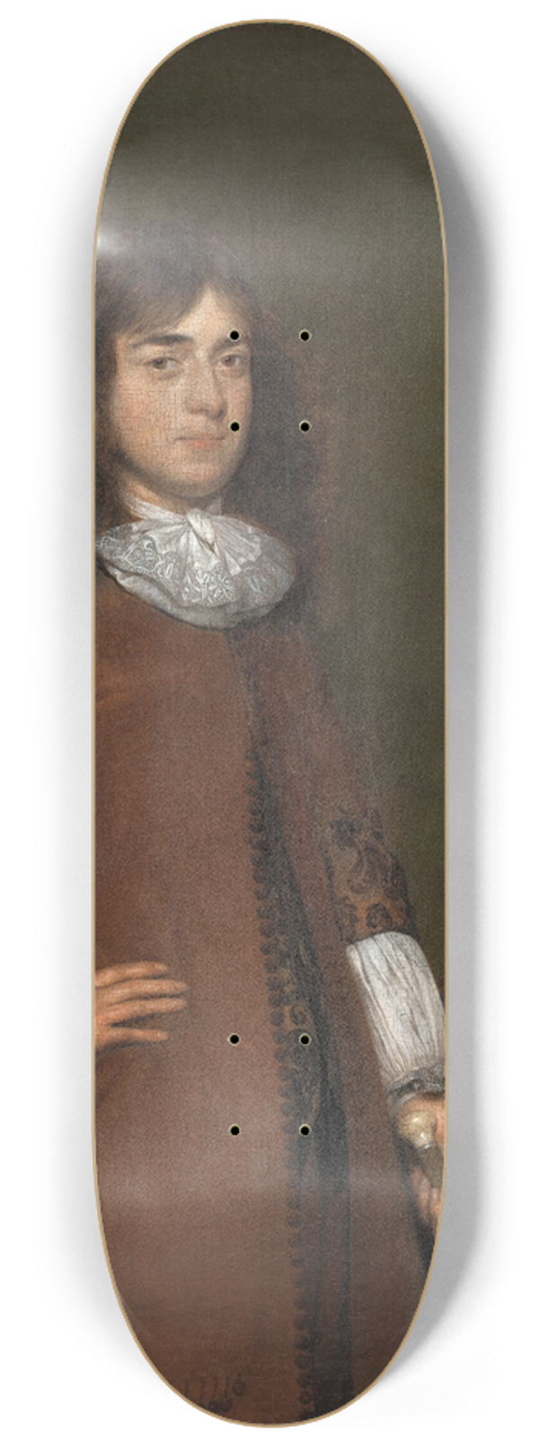 Gerard ter Borch - Portrait of a Man 8.25 inch art skate deck