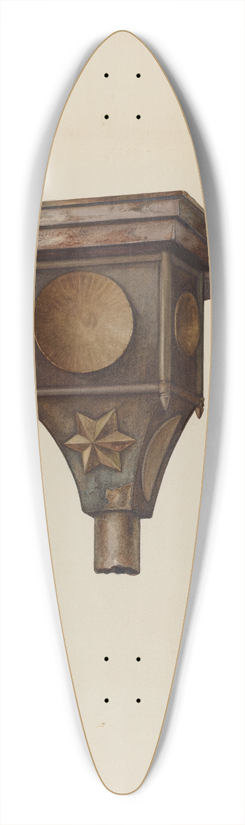 Kurt Melzer - Conductor Head 39.3 inch art pintail longboard deck