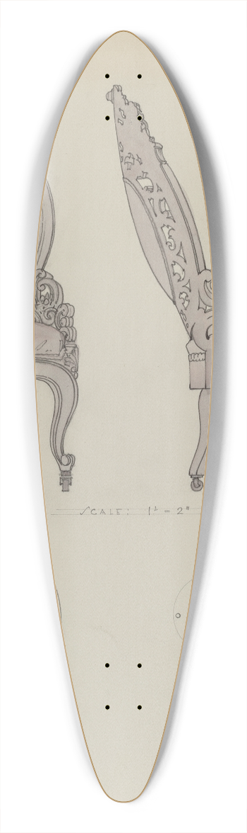 Kurt Melzer - Hoopskirt chair 39.3 inch art pintail longboard deck