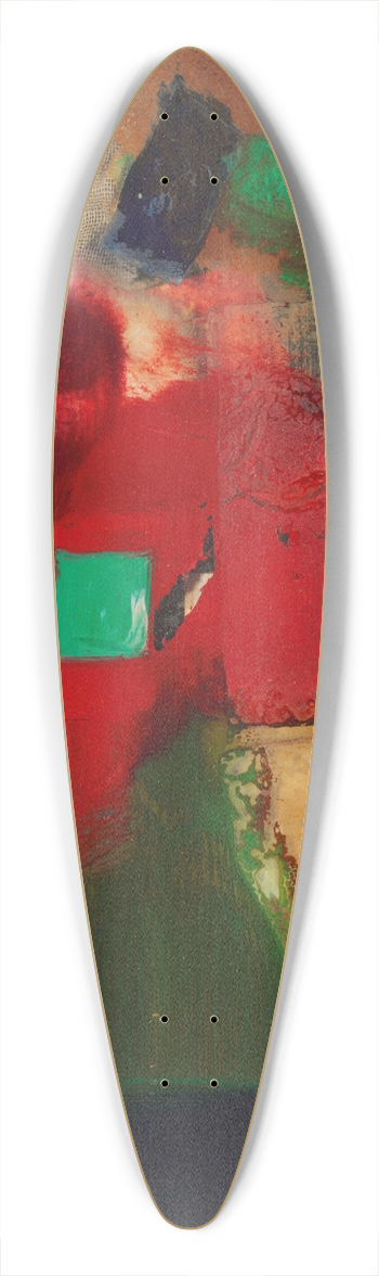 Kurt Schwitters - Grnviereck 39.3 inch art pintail longboard deck