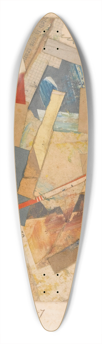 Kurt Schwitters - Mz X 13 39.3 inch art pintail longboard deck