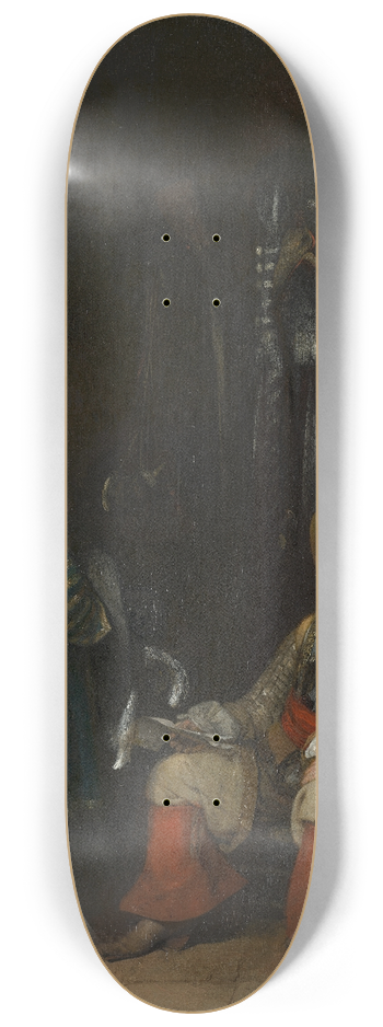 Gerard ter Borch - The Unwelcome News 8.25 inch art skate deck