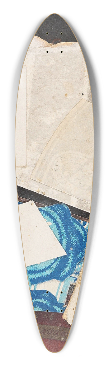 Kurt Schwitters - Spitzbergen, Merzzeichnung 39.3 inch art pintail longboard deck
