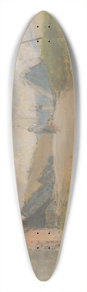 Ladislav Mednynszky - The road 39.3 inch art pintail longboard deck
