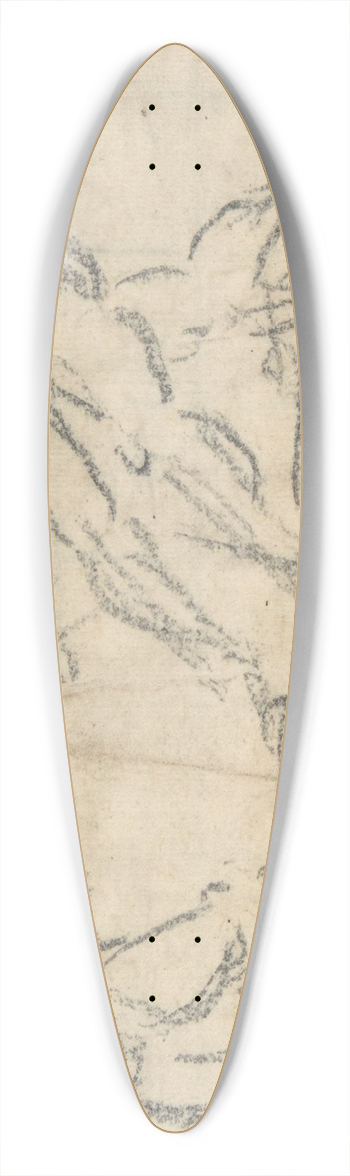 Lattanzio Gambara - A Battle Scene 39.3 inch art pintail longboard deck