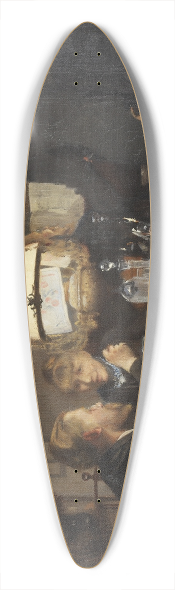 Laurits Andersen Ring - Company in evening light 39.3 inch art pintail longboard deck