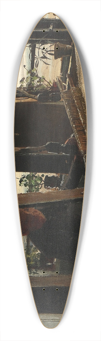 Laurits Andersen Ring - Interir fra Hanehoved Huse, fiskerleje i Melby Sogn 39.3 inch art pintail longboard deck