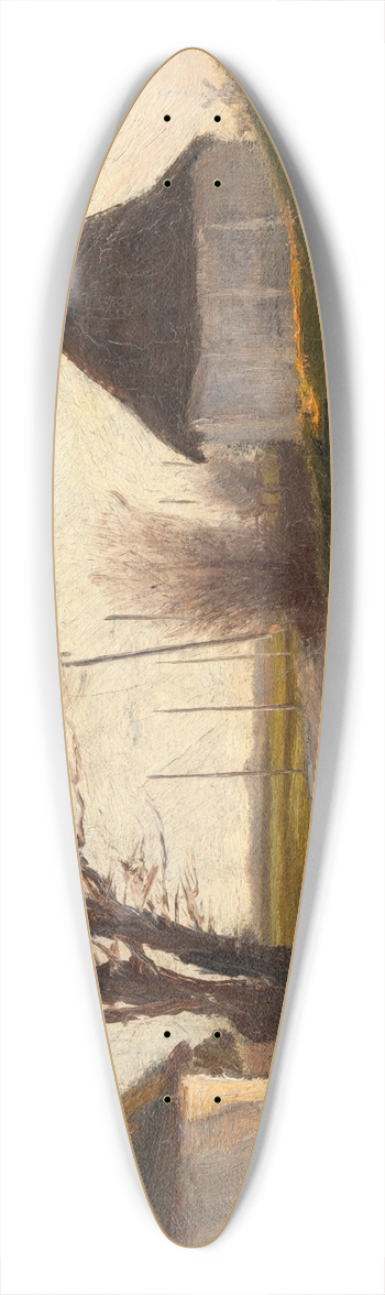 Laurits Andersen Ring - Landscape 39.3 inch art pintail longboard deck