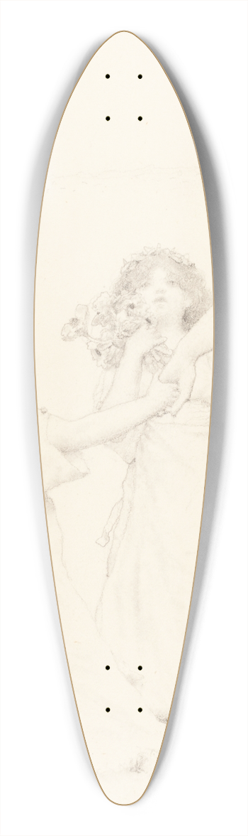 Lawrence Alma-Tadema - A Dance in Spring 39.3 inch art pintail longboard deck