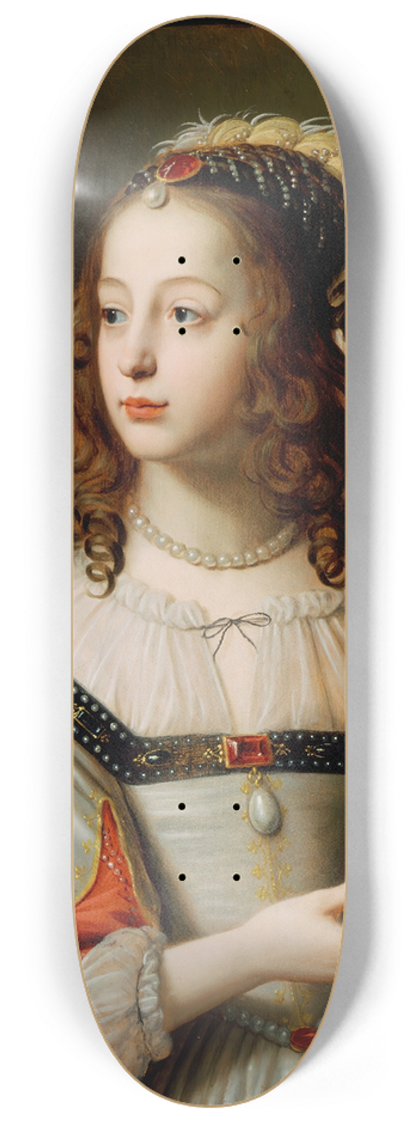 Gerard van Honthorst - Portrait of Sophia, Princess Palatine 8.25 inch art skate deck