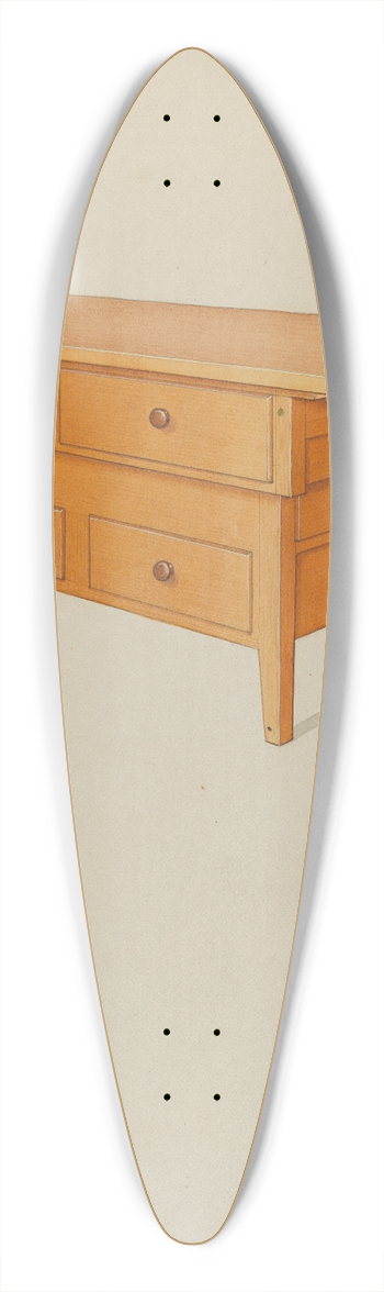 Lawrence Foster - Dairy Counter 39.3 inch art pintail longboard deck