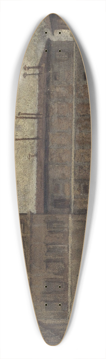 Lazar Meyer - La Prison Saint-Lazare. 39.3 inch art pintail longboard deck