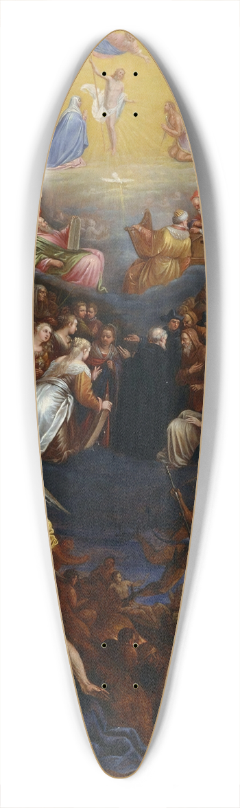 Leandro Bassano - The Last Judgement 39.3 inch art pintail longboard deck