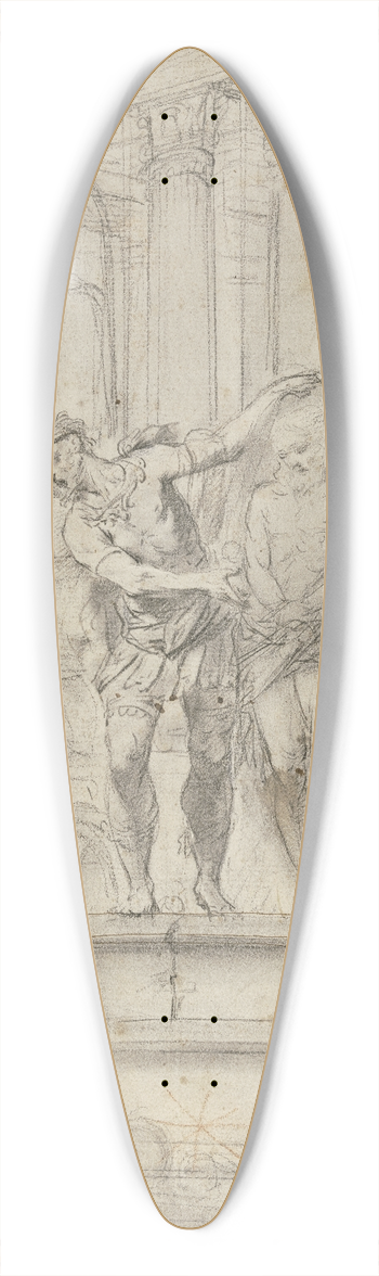 Leendert van der Cooghen - Ecce Homo 39.3 inch art pintail longboard deck