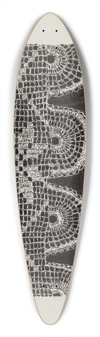 Lena Nastasi - Crocheted Lace 39.3 inch art pintail longboard deck
