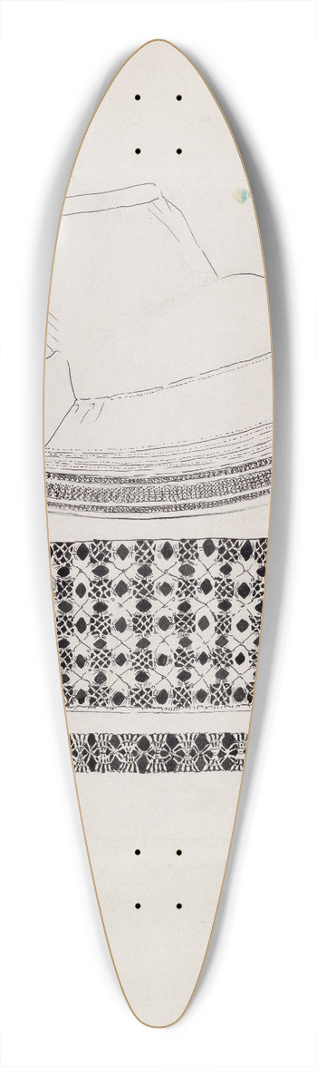Lena Nastasi - Petticoat 39.3 inch art pintail longboard deck