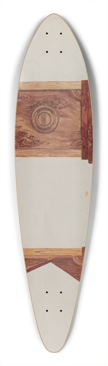 Lena Nastasi - Redwood Burl Pulpit 39.3 inch art pintail longboard deck
