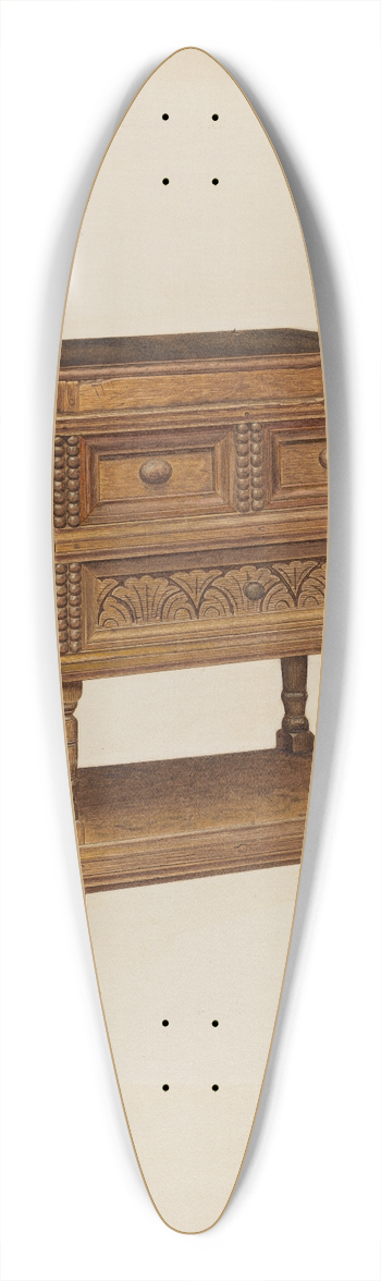 Leo Drozdoff - Box Desk 39.3 inch art pintail longboard deck