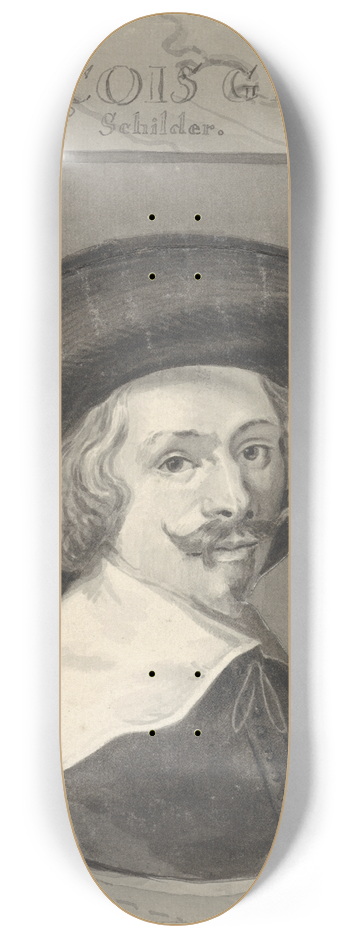 Gerard van Nijmegen - Portret van Frans Gijsels 8.25 inch art skate deck