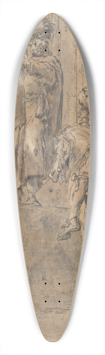 Leonaert Bramer - EcceHomo 39.3 inch art pintail longboard deck