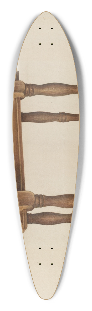 Leonard Battee - Dough Tray 39.3 inch art pintail longboard deck