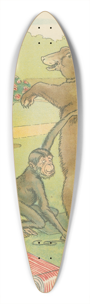 Leonard Leslie Brooke - Bear gets measured. 39.3 inch art pintail longboard deck