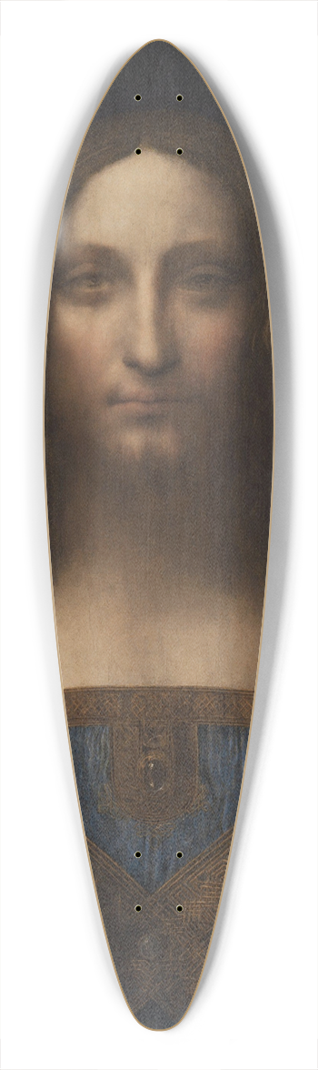 Leonardo da Vinci - Salvator Mundi 39.3 inch art pintail longboard deck