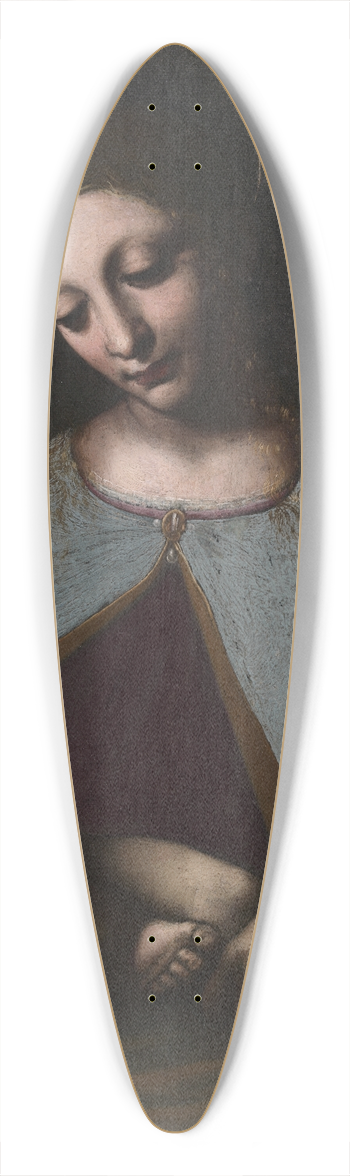 Leonardo da Vinci - Virgin and Child 39.3 inch art pintail longboard deck