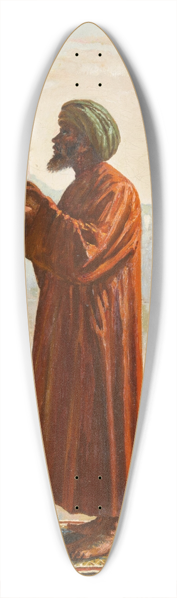 Leonardo de Mango - The Prayer 39.3 inch art pintail longboard deck