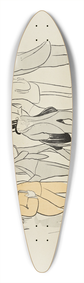 Leonetto Cappiello - 70 dessins de Cappiello Pl.32 39.3 inch art pintail longboard deck