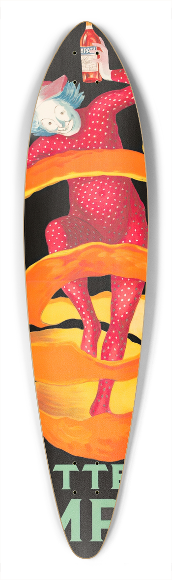 Leonetto Cappiello - Bitter Campari 39.3 inch art pintail longboard deck