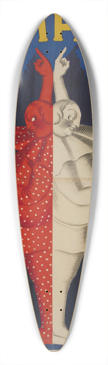 Leonetto Cappiello - Campari 39.3 inch art pintail longboard deck