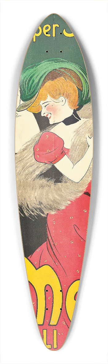Leonetto Cappiello - E. And A. Mele And Ci 39.3 inch art pintail longboard deck