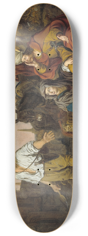 Gerbrand van den Eeckhout - The Levite at Gibeah 8.25 inch art skate deck