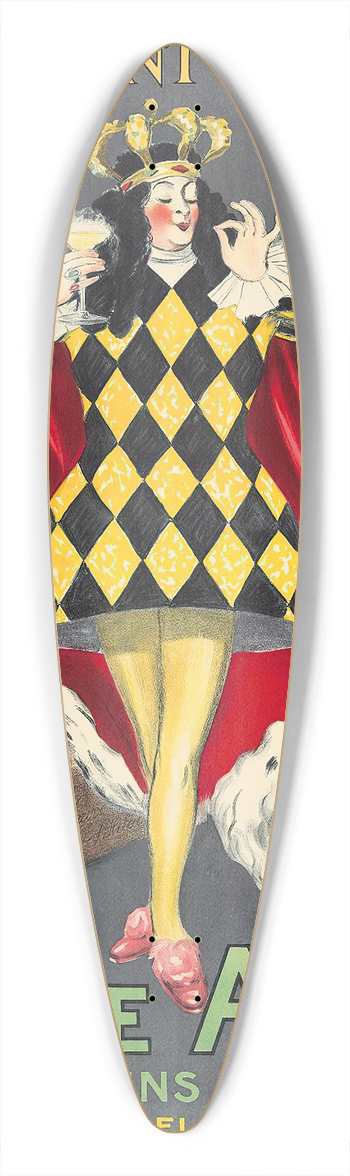 Leonetto Cappiello - Veuve Amiot 39.3 inch art pintail longboard deck