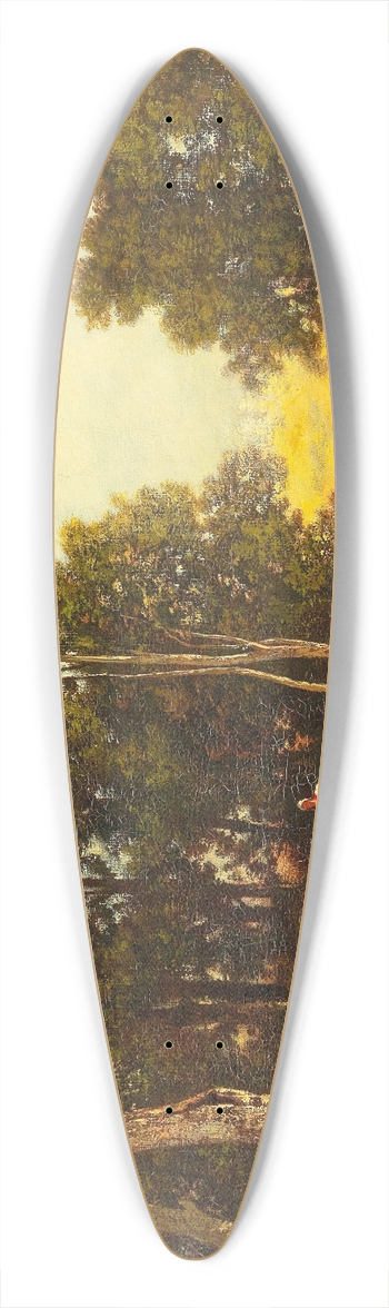 Leon Richet - Am Heimweg 39.3 inch art pintail longboard deck