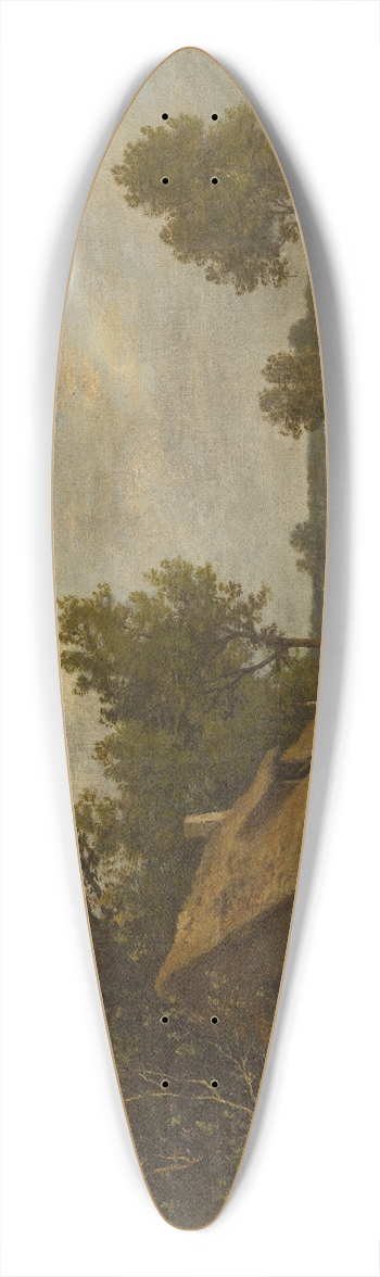 Leon Richet - Landscape 39.3 inch art pintail longboard deck