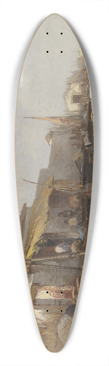Leontine von Littrow - In der Lagune 39.3 inch art pintail longboard deck