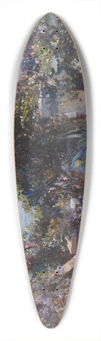 Leontine von Littrow - Kstenlandschaft bei Abbazia 39.3 inch art pintail longboard deck