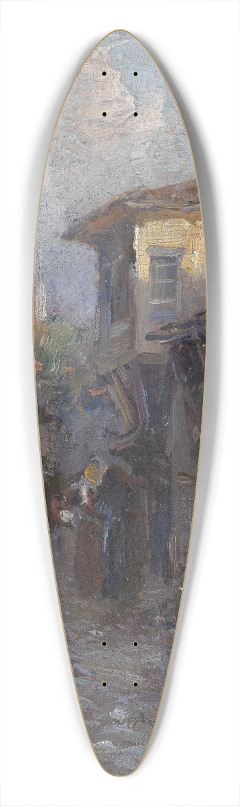 Leontine von Littrow - Sdliche Dorfstrae 39.3 inch art pintail longboard deck