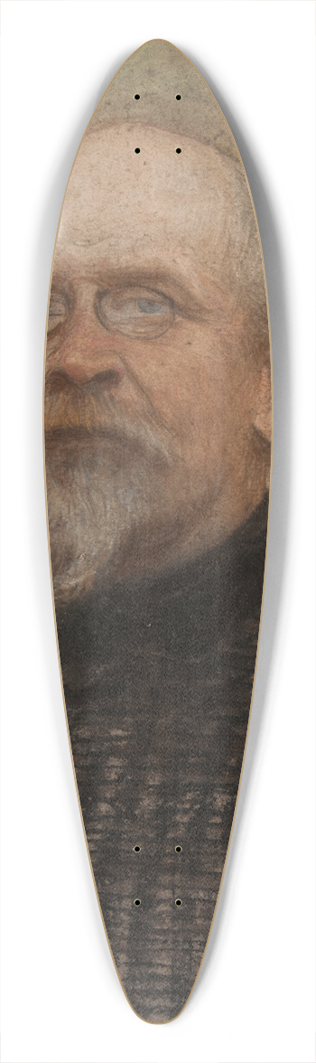 Leon Wyczkowski - Portrait of Bruno Abdank-Abakanowicz 39.3 inch art pintail longboard deck