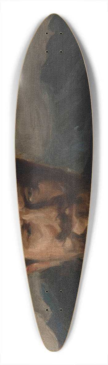 Leon Wyczkowski - Portrait of Jan Kasprowicz 39.3 inch art pintail longboard deck
