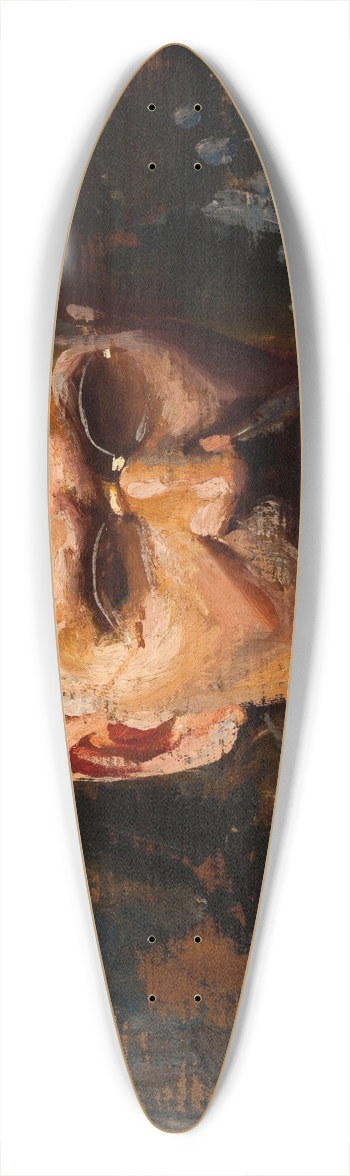Leon Wyczkowski - Self-Portrait 39.3 inch art pintail longboard deck