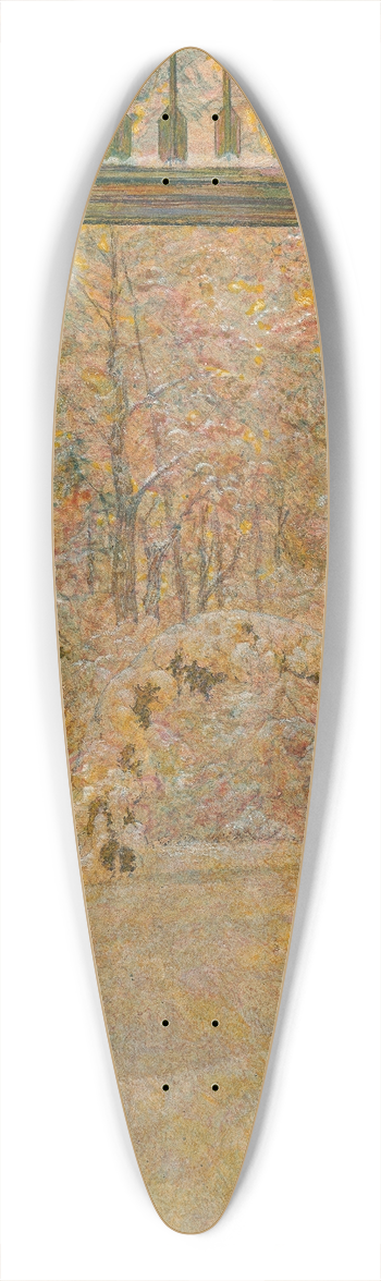 Leopold Blauensteiner - Winter im Park 39.3 inch art pintail longboard deck