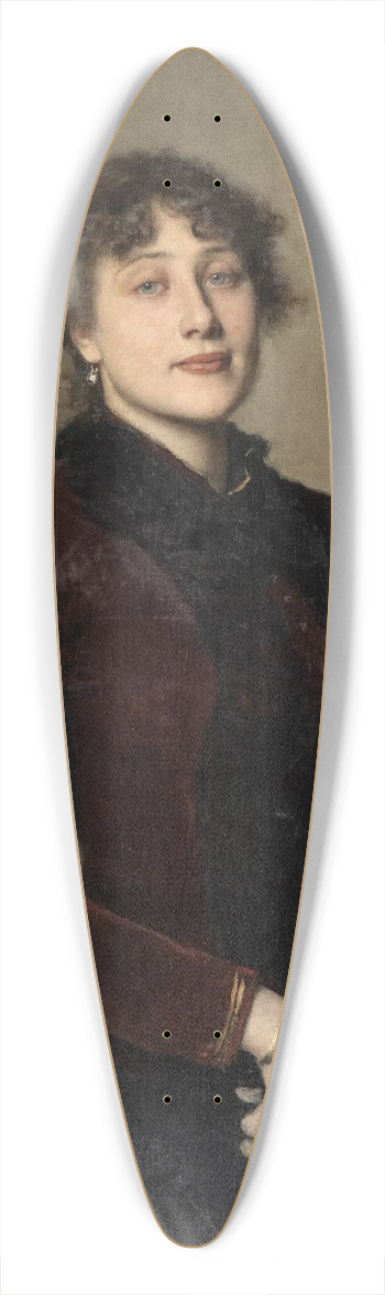 Leopold Carl Mller - Chiara DAllaman 39.3 inch art pintail longboard deck