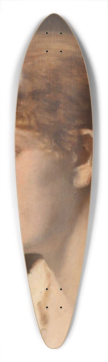Leopold Carl Mller - Mdchenkopf 39.3 inch art pintail longboard deck