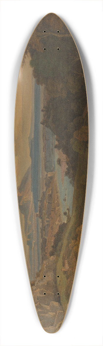 Leopold Rottmann - Dalmatinische Kstenlandschaft 39.3 inch art pintail longboard deck