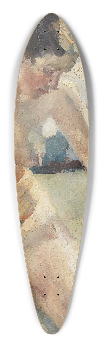 Leo Putz - In der Badewanne II 39.3 inch art pintail longboard deck
